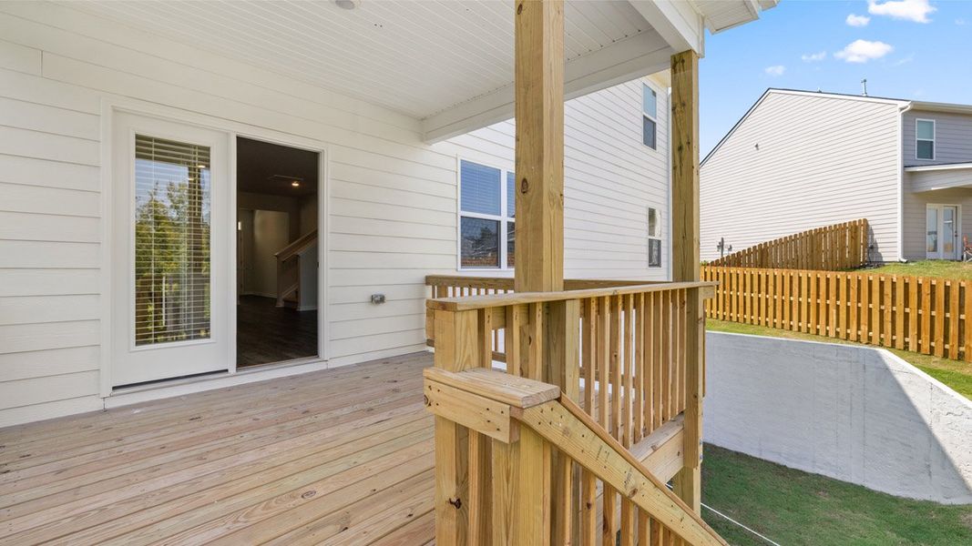 Exterior details and patio area of a home in Southwind Village, Evans (Image 4). Exterior details and patio area of a home in Southwind Village, Evans (Image 4).