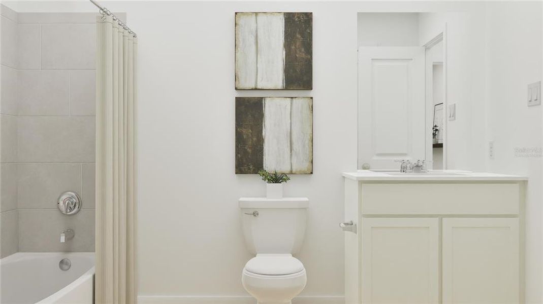 Furnished interior view inside a new home in Sugarloaf Ridge, Minneola (Image 26).