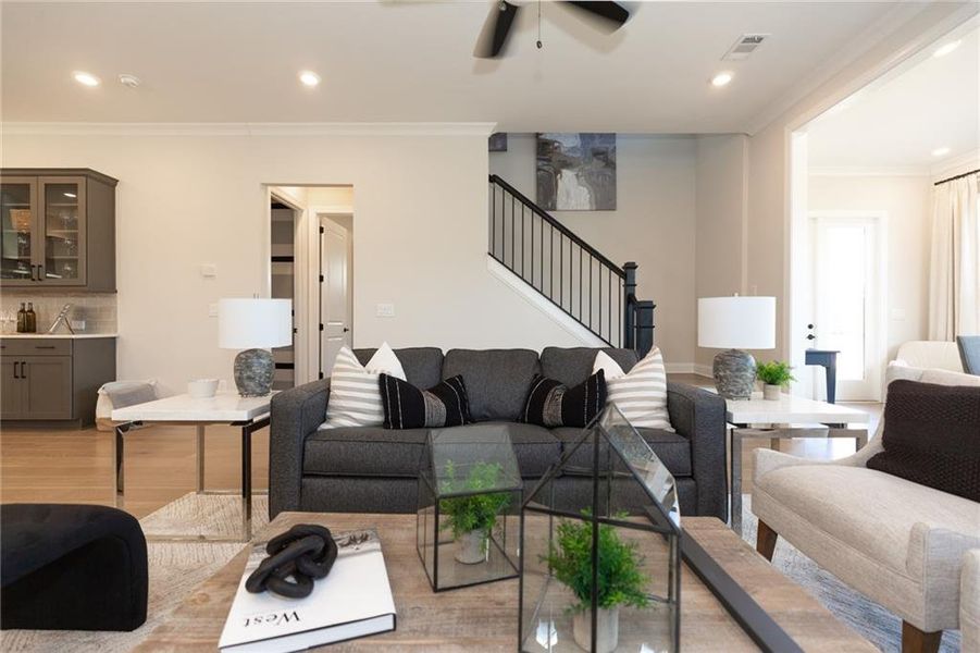 Furnished interior view inside a new home in Aberdeen, Hoschton (Image 58).