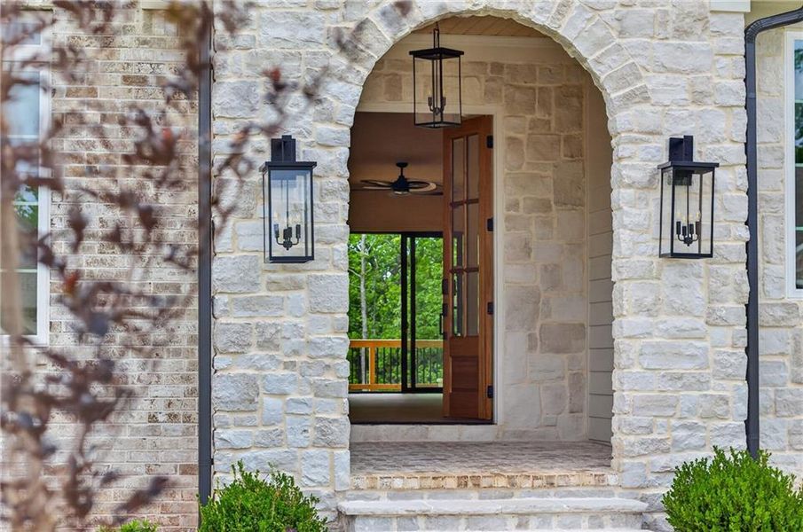 Exterior details and patio area of a home in , Buford (Image 39).