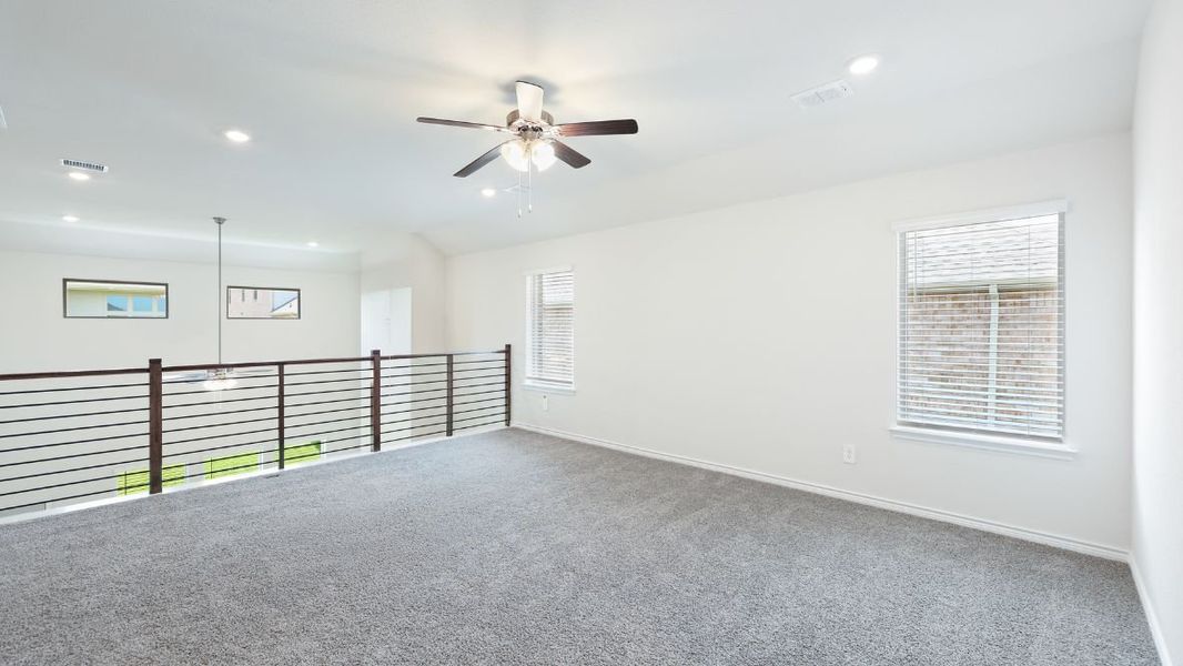 Representative unfurnished interior of a home built from the Burrow by D.R. Horton in The Landing at Hidden Lakes, McKinney (Image 18).