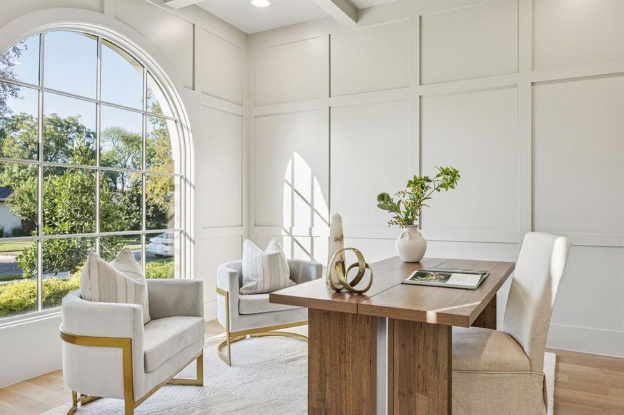 Furnished interior view inside a new home in , Dallas (Image 2).