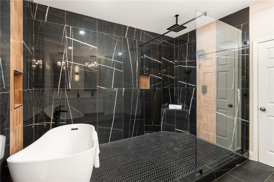 Furnished interior view inside a new home in , Atlanta (Image 17).