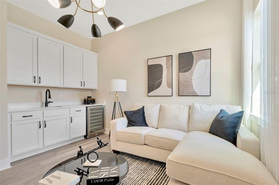 Furnished interior view inside a new home in Biscayne Landing at Seaire, Parrish (Image 8).