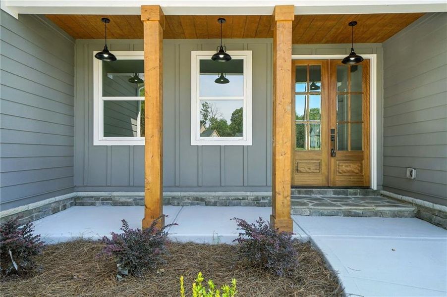 Front exterior of a new home in , Canton, GA, highlighting curb appeal (Image 1). Front exterior of a new home in , Canton, GA, highlighting curb appeal (Image 1).