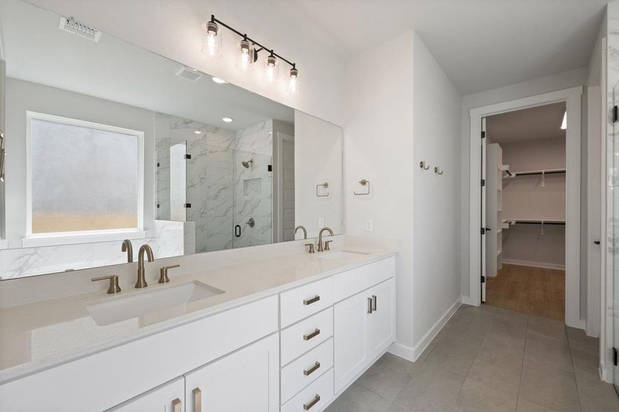 Furnished interior view inside a new home in Terrace Collection At Turner's Crossing, Buda (Image 9).