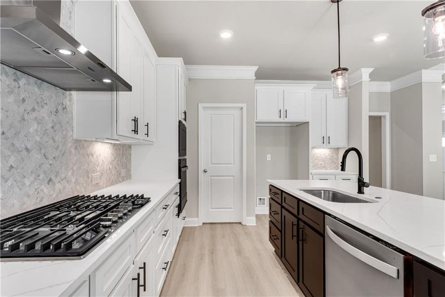 Furnished interior view inside a new home in Hidden Fields, Hoschton (Image 8).