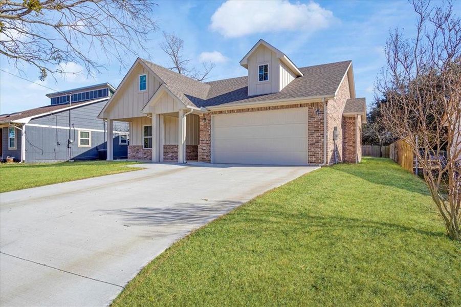 Front exterior of a new home in , Sherman, TX, highlighting curb appeal (Image 16).