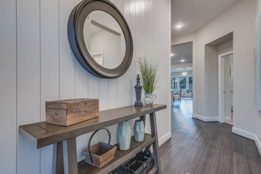 Representative furnished interior of a home built from the Asher by Chesmar Homes in Stillwater Ranch, San Antonio (Image 11).