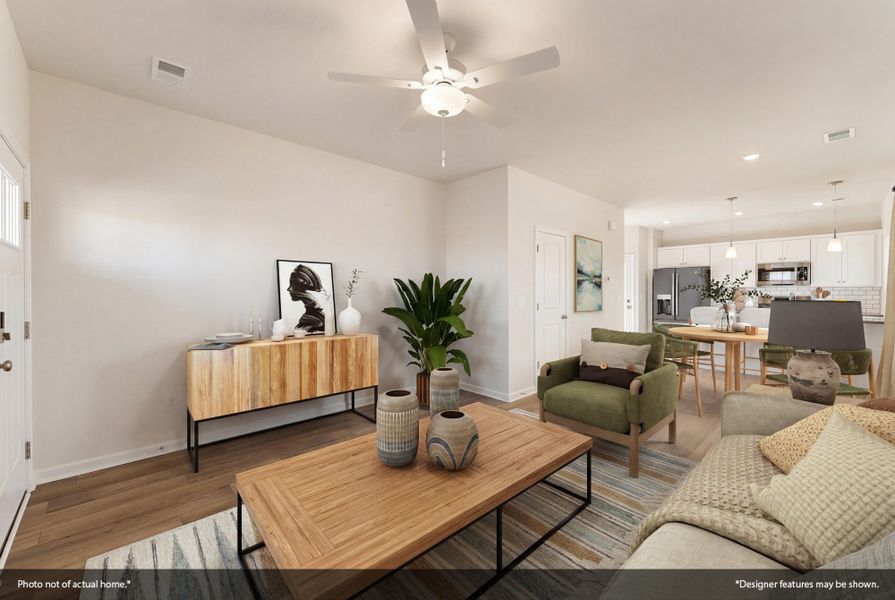 Furnished interior view inside a new home in Cambridge Reserve, Angier (Image 6).