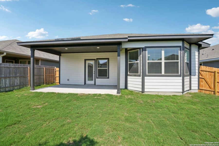 Front exterior of a new home in Catalina, Converse, TX, highlighting curb appeal (Image 20).