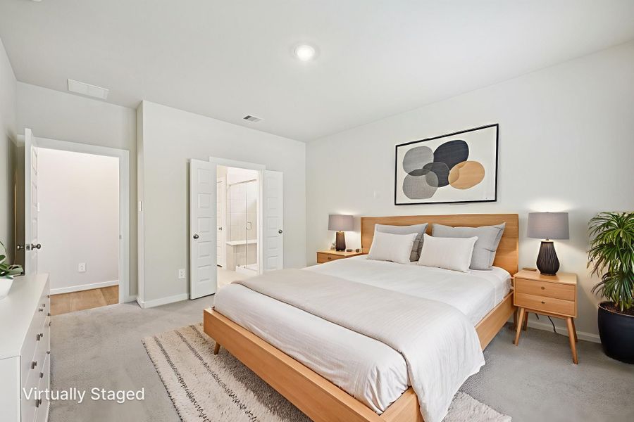 Furnished interior view inside a new home in Sanford Farms - Traditional Series, Waller (Image 4).