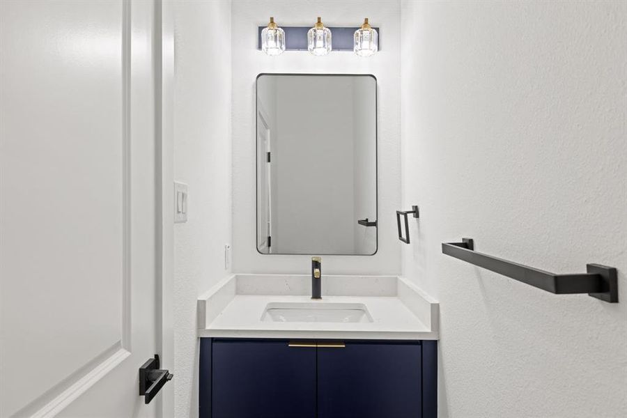 Bathroom featuring vanity