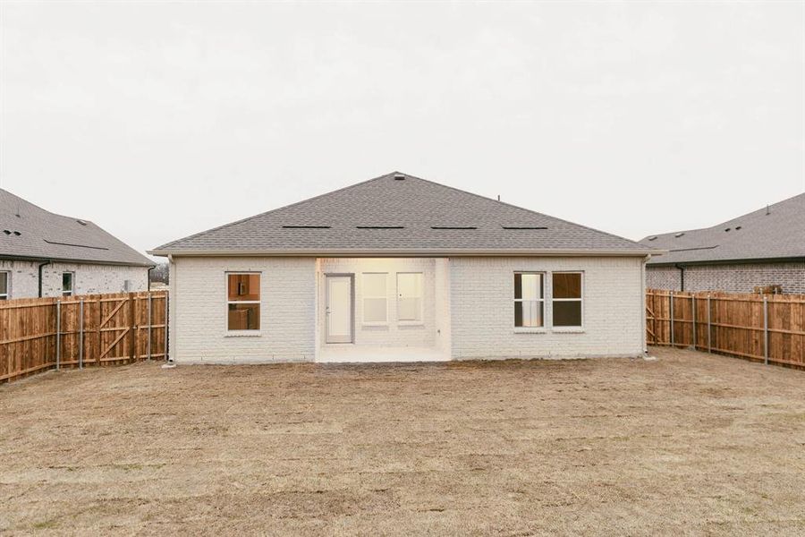 View of rear view of property