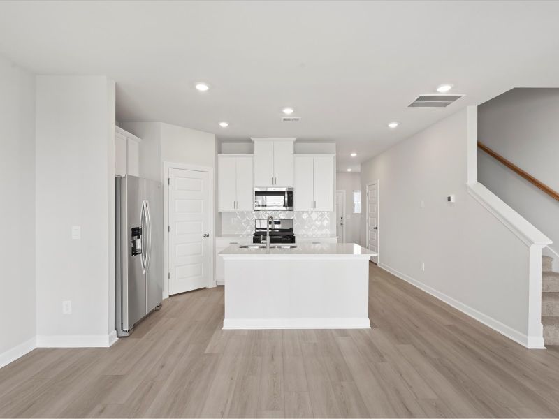 Furnished interior view inside a new home in Valentine Townes, Greer (Image 4).