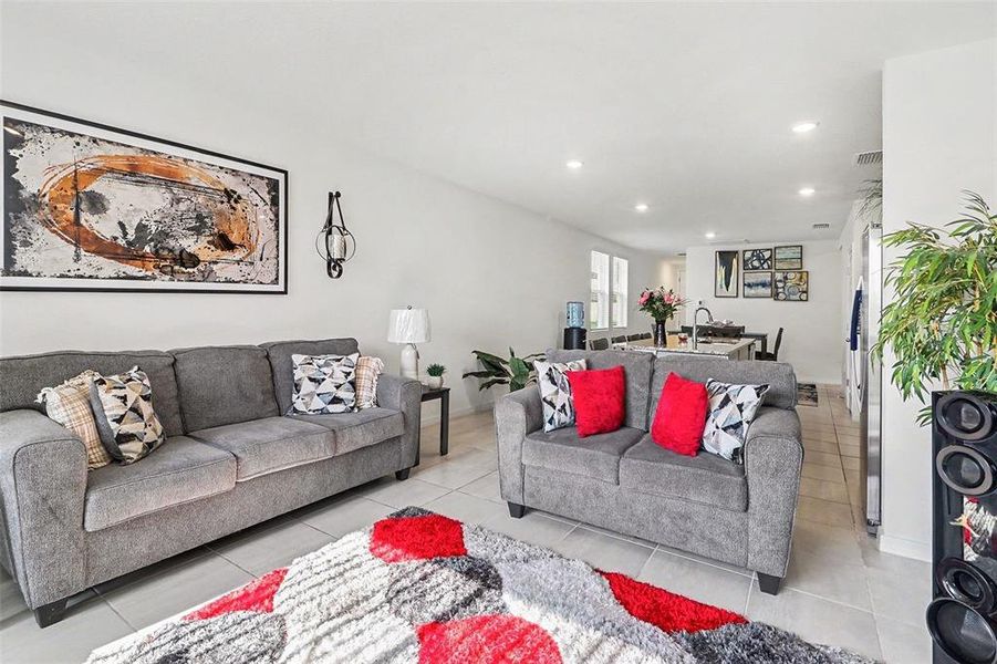 Furnished interior view inside a new home in Bradbury Creek - Classic Series, Haines City (Image 13).
