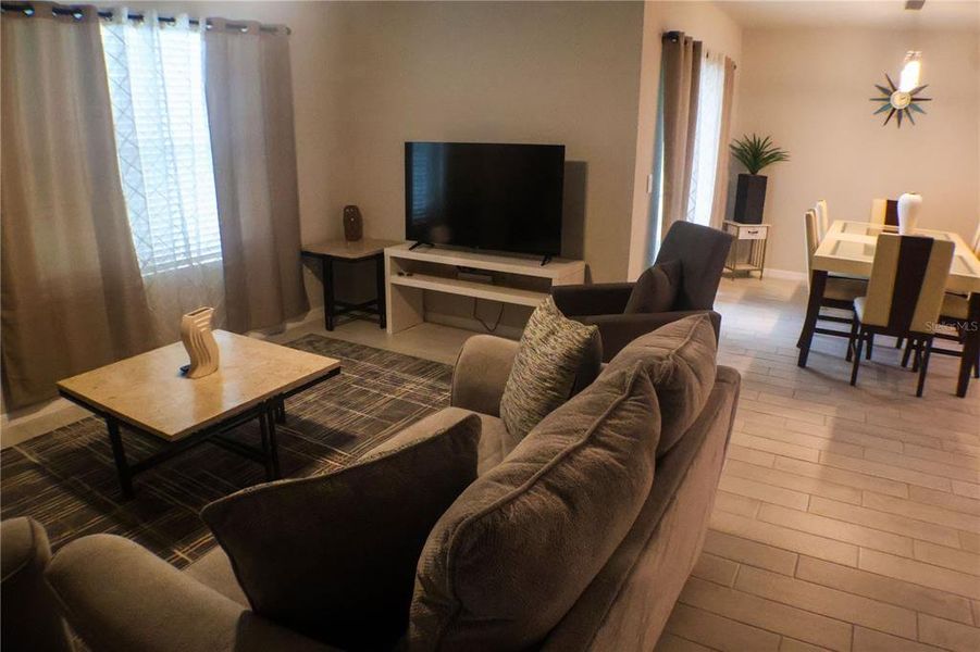 Furnished interior view inside a new home in Gulf Cove, Port Charlotte (Image 17). Furnished interior view inside a new home in Gulf Cove, Port Charlotte (Image 17).