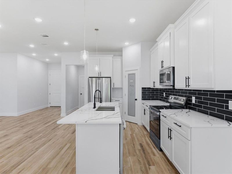 Furnished interior view inside a new home in , Bowie (Image 6).