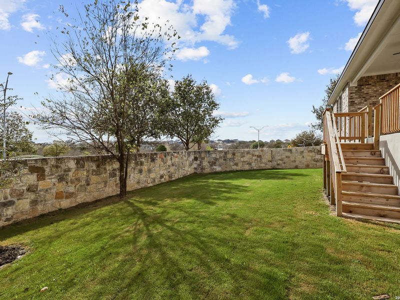 Exterior details and patio area of a home in Ladera, San Antonio (Image 26).