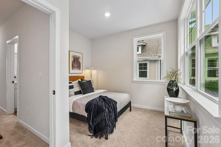 Furnished interior view inside a new home in Anderson Street Townhomes, Charlotte (Image 6).