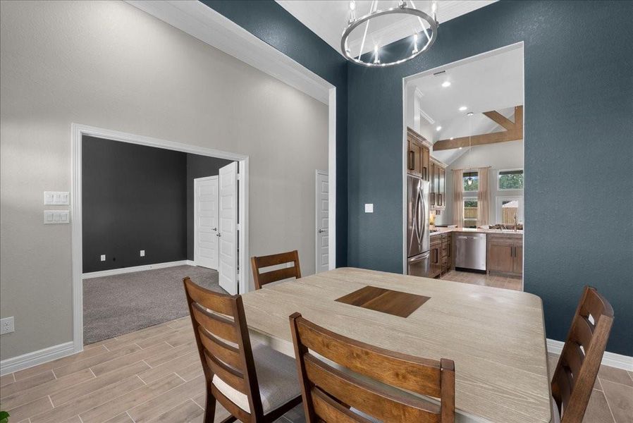 Furnished interior view inside a new home in , Anahuac (Image 36).