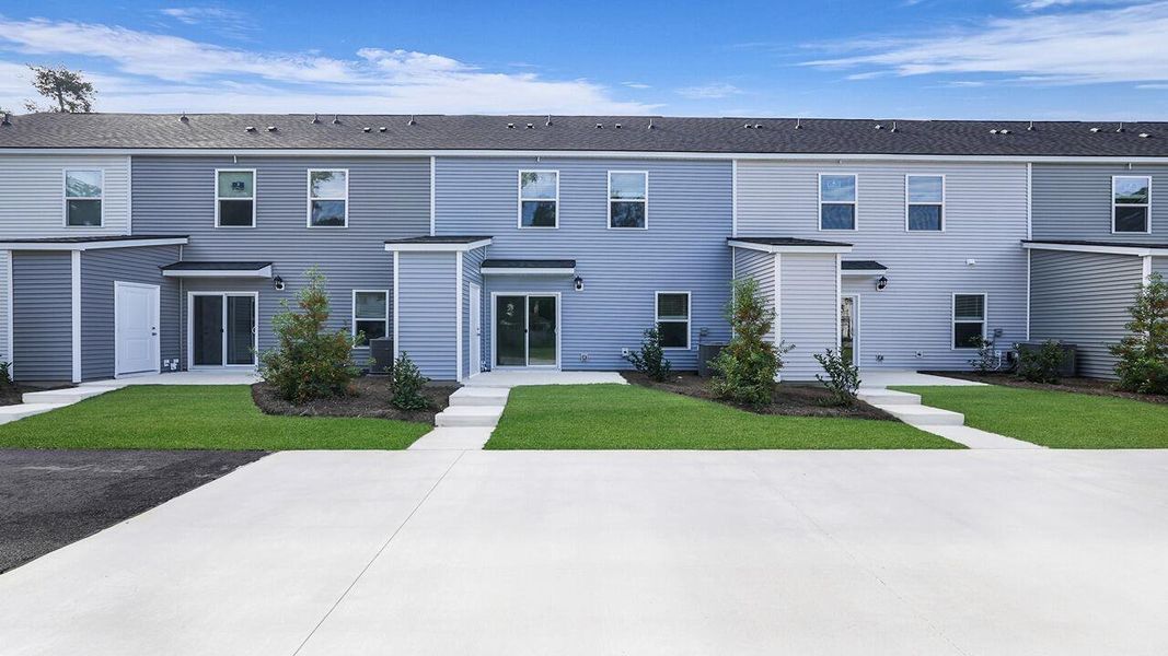 Exterior details and patio area of a home in Garbon Fields, Summerville (Image 4). Exterior details and patio area of a home in Garbon Fields, Summerville (Image 4).