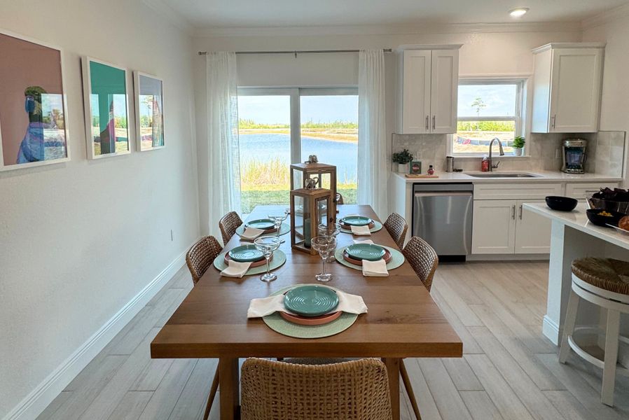 Furnished interior view inside a new home in Orchid Cove, Bokeelia (Image 5).
