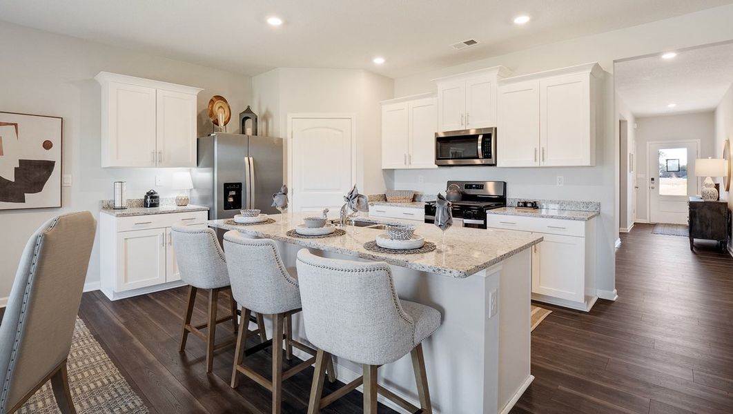 Representative furnished interior of a home built from the CALI by D.R. Horton in Morford, Jackson (Image 7).