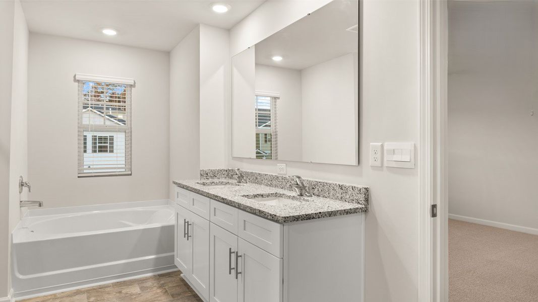 Furnished interior view inside a new home in Southwind Village, Evans (Image 9).