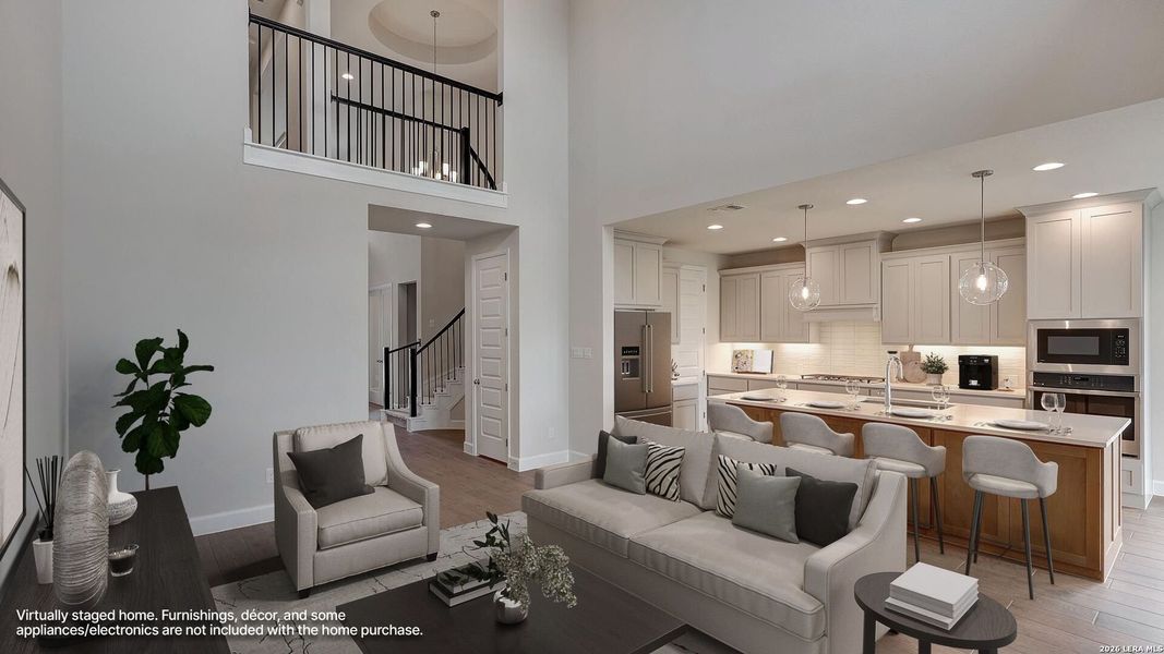 Furnished interior view inside a new home in Haby Hill, San Antonio (Image 10).