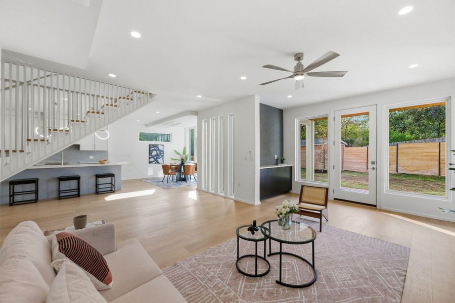 Furnished interior view inside a new home in , Austin (Image 35).