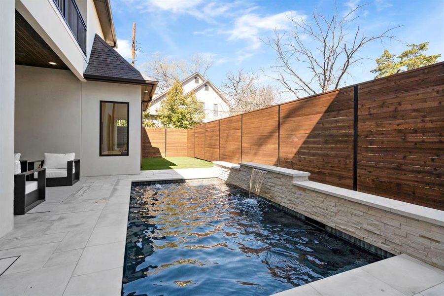 Exterior details and patio area of a home in , Dallas (Image 4). Exterior details and patio area of a home in , Dallas (Image 4).