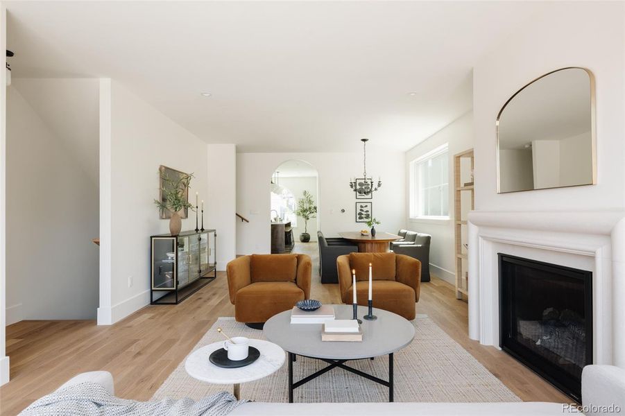 Furnished interior view inside a new home in , Denver (Image 9). Furnished interior view inside a new home in , Denver (Image 9).