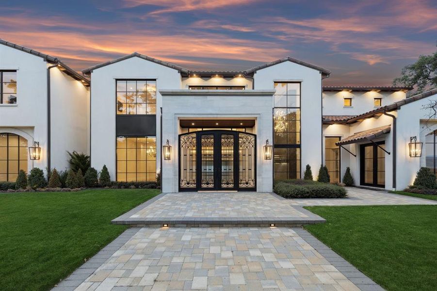 Front exterior of a new home in , Westlake, TX, highlighting curb appeal (Image 1). Front exterior of a new home in , Westlake, TX, highlighting curb appeal (Image 1).