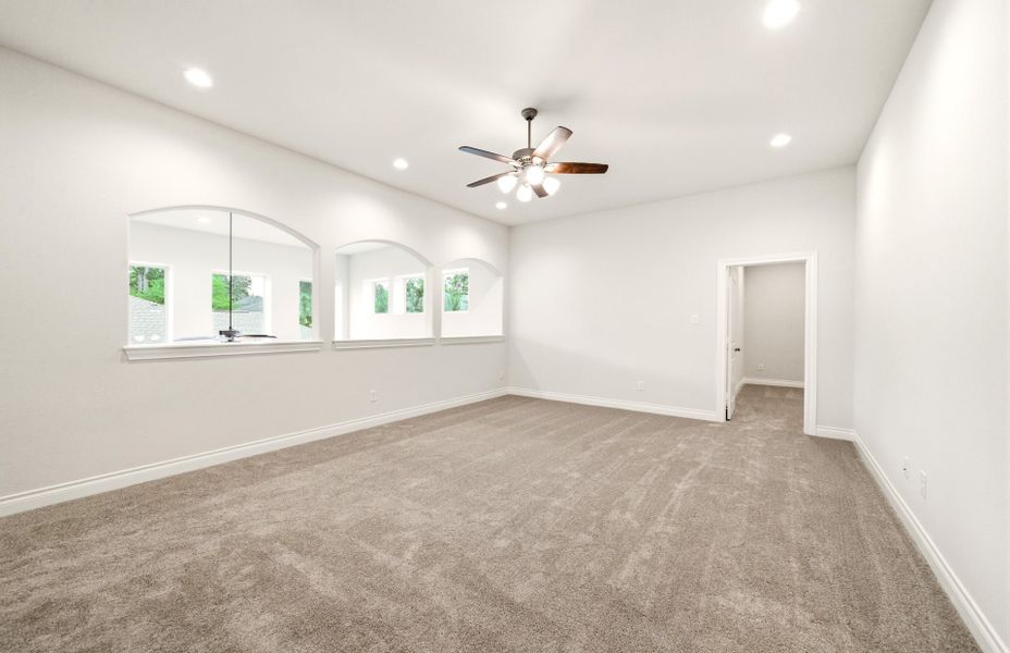 Spacious, unfurnished interior of a new home in Bridgeland 60′, Cypress (Image 35).