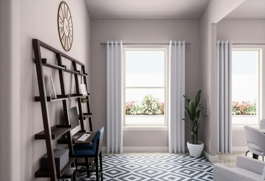 Representative furnished interior of a home built from the Savannah by Tri Pointe Homes in Painted Tree, McKinney (Image 6).