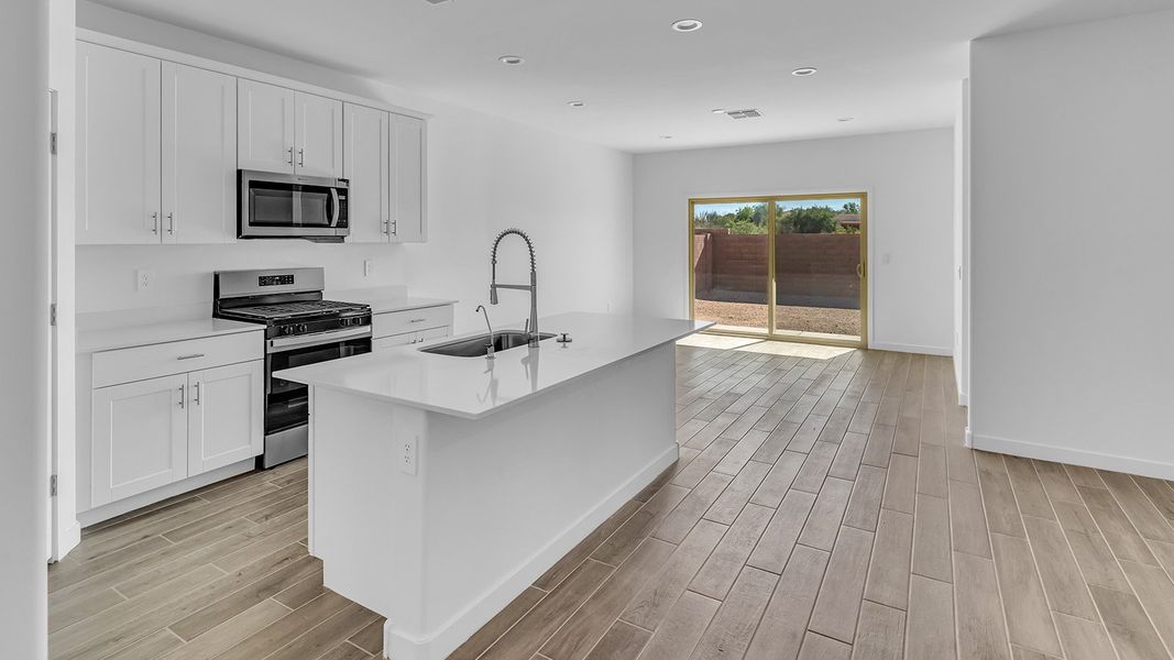 Furnished interior view inside a new home in The Oasis at Rocking K, Vail (Image 5).
