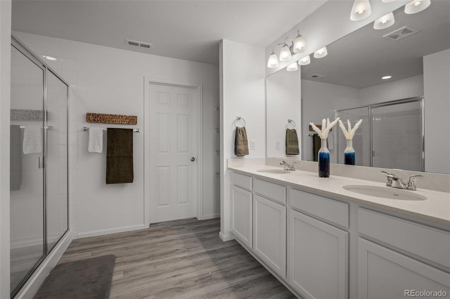 Furnished interior view inside a new home in , Colorado Springs (Image 43).