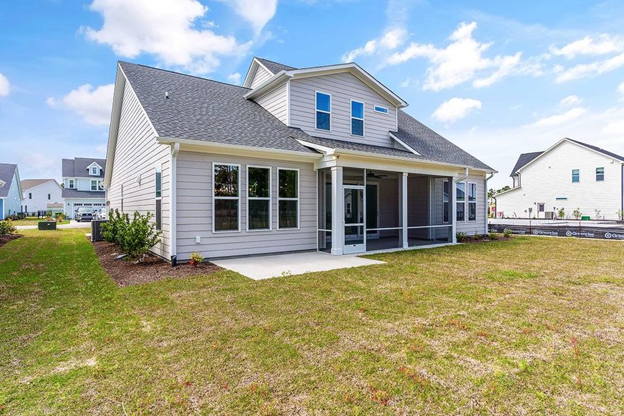 Representative exterior details of a home built from the The Chandler by RobuckHomes in Windwater, Hampstead (Image 28).
