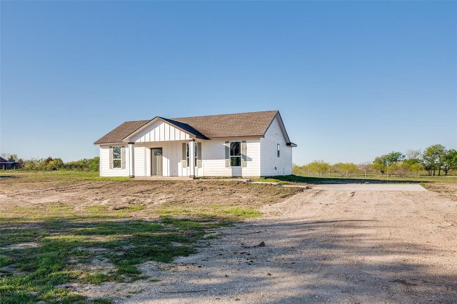 Modern farmhouse with a porch