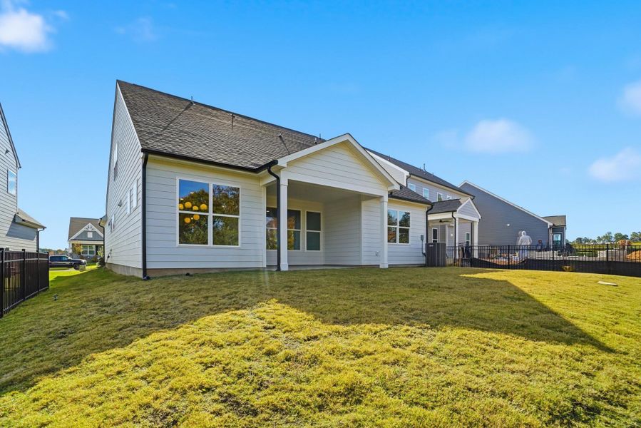 Exterior details and patio area of a home in The Meadows at Laurelbrook, Sherrills Ford (Image 22).