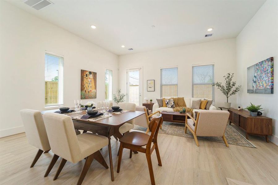 Model Home, Finishes of homes may vary