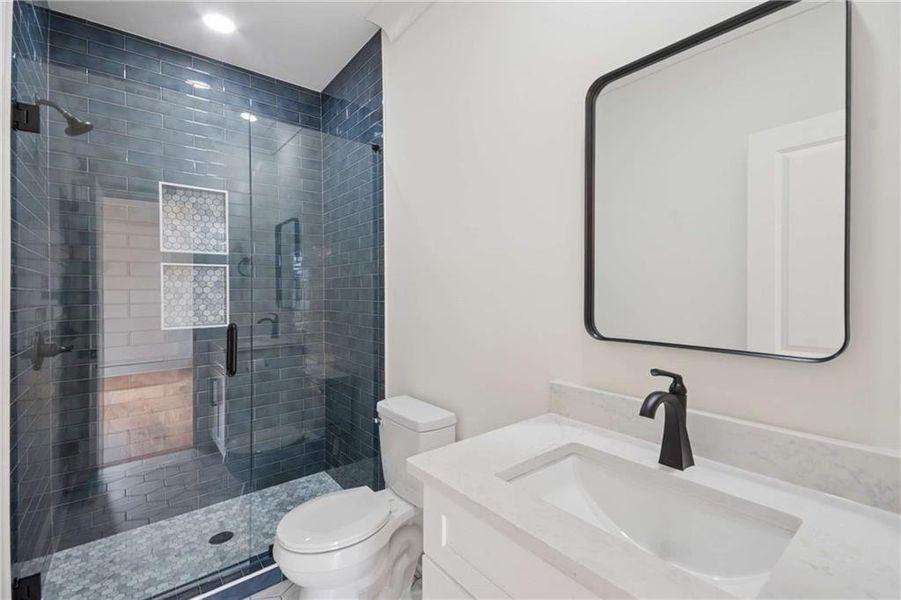 Furnished interior view inside a new home in , Atlanta (Image 7). Furnished interior view inside a new home in , Atlanta (Image 7).