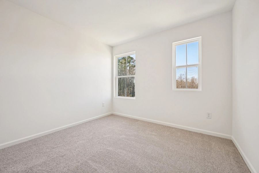 Spacious, unfurnished interior of a new home in Towns at Crescent Mills, Wilson's Mills (Image 18). Spacious, unfurnished interior of a new home in Towns at Crescent Mills, Wilson's Mills (Image 18).