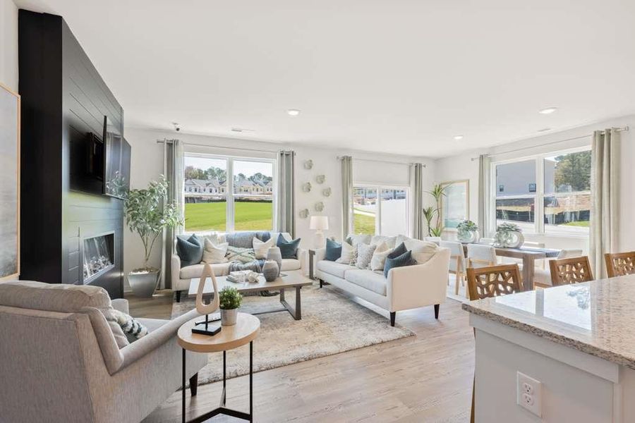 Furnished interior view inside a new home in Azalea Square Townhomes, Lawrenceville (Image 26).