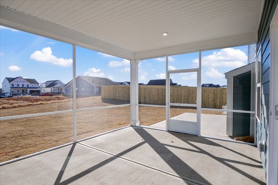 Exterior details and patio area of a home in Berkeley, Spartanburg (Image 2).