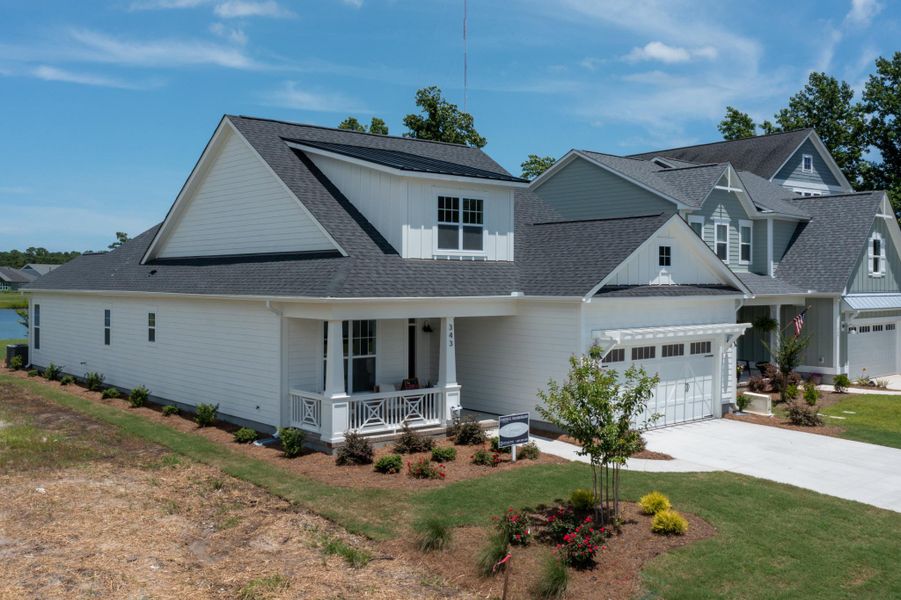 Representative exterior photo of a completed home built from the Fletcher by Bill Clark Homes in Riverside Cove, Wilmington, NC (Image 27).
