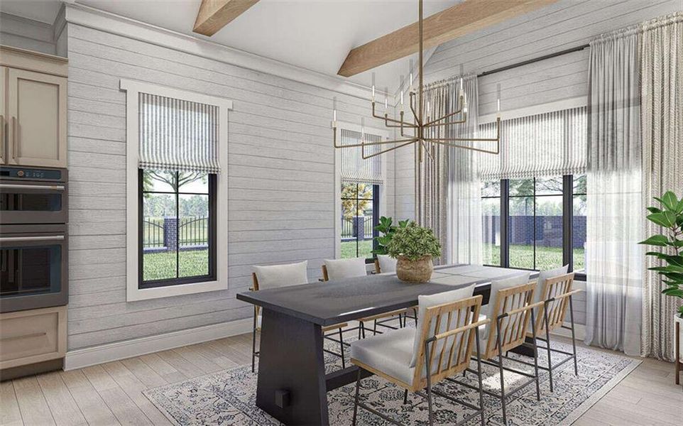 Furnished interior view inside a new home in , Marietta (Image 11).