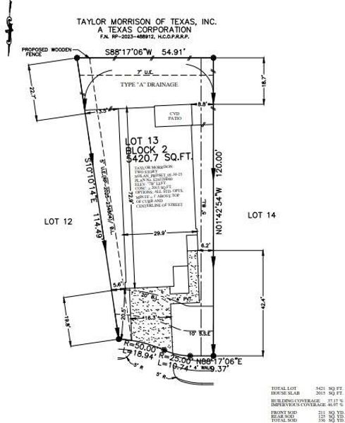 26707 Celestial Cypress Road - Plot Plan 26707 Celestial Cypress Road - Plot Plan