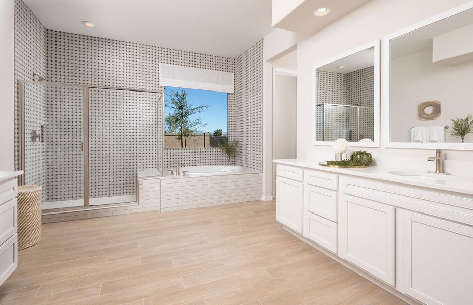 Furnished interior view inside a new home in Harvest - Enchantment Series, Queen Creek (Image 9).